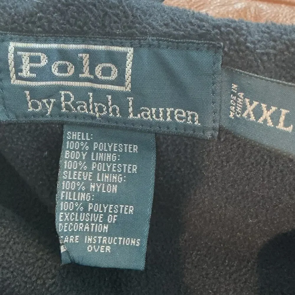 Vintage 90s Polo Ralph Lauren Harrington Jacket Mens XXL Navy Blue Zip-up Preppy